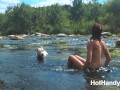 200816 Dogs walkout - Part 2 Hot milf Jumping over river rapids for get a fuck (Teaser)