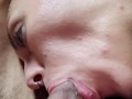 Woke up with my Dick in this Lesbian's Mouth & She Wont let me pull out  Morning Deepthroat Cumshot