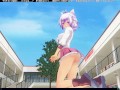 3D HENTAI Schoolgirl in pink turned me on with dirty talk and allowed me to cum in pussy