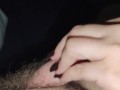 Girlfriend is scratching my dick with her hot long nails