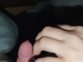 Girlfriend is scratching my dick with her hot long nails