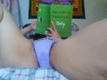 I Spy a Hairy Pussy PEE PEE Panties Thick Thigh PAWG Nympho Reading Poetry Books like a Horny Slut