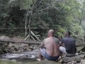 Mike and his friend fucking a naughty skinny girl in the woods! Flavia's debut! Trailer