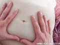 POV Belly Massage and Belly Button Fingering, Couple Massage