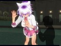 3D HENTAI fucked schoolgirl with a vibrator in the pool