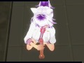3D HENTAI POV Cute schoolgirl jerks you off and gives you a blowjob