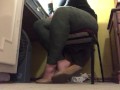 Sexy Candid shoeplay in flats