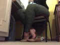 Sexy Candid shoeplay in flats