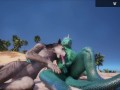 Wild Life / Scaly and Furry, Hot Wolf girl Fucks with Lizard