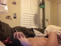 Teen rubs her clit till she cums hard 