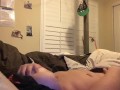 Teen rubs her clit till she cums hard 