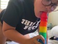 Rainbow Dildo for Maryjane Moore