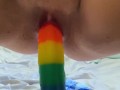 Rainbow Dildo for Maryjane Moore