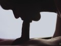 Epic no hands deepthroat blowjob