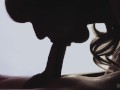 Epic no hands deepthroat blowjob
