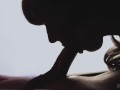 Epic no hands deepthroat blowjob