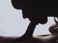 Epic no hands deepthroat blowjob