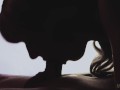 Epic no hands deepthroat blowjob