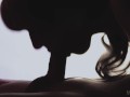 Epic no hands deepthroat blowjob