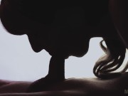 Epic no hands deepthroat blowjob