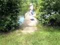 Fish bank skank, the beginnings. Whore fucks fisherman and drinks his piss outdoors in public. HOT