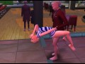 Sex with a waitress at the bar and in the toilet with rock music | porn games