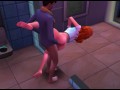 Sex with a waitress at the bar and in the toilet with rock music | porn games