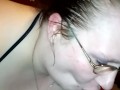 Sexy Green Eyed Big Titty BBW Sucks 2 Cocks