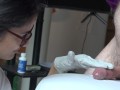 CUM IN MY LATEX GLOVES - Nurse Jerks Off Her Patient With Gloves On