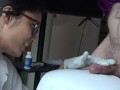 CUM IN MY LATEX GLOVES - Nurse Jerks Off Her Patient With Gloves On