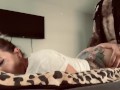 Tattooed punk boy fucks tatted punk girl from behind after she gets her clit pierced 