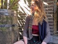 Risky public masturbation in Amsterdam Centrum