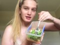 world’s biggest narcissistic eats CAESER SALAD
