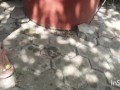 Teens Pee Outdoor