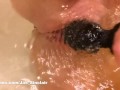Wet naughty and real powerful orgasm in my bathtub