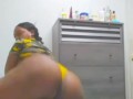 Ebony Bbw yellow ass