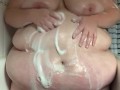 Washing a ssbbw body