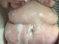 Washing a ssbbw body