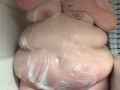 Washing a ssbbw body