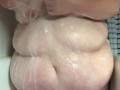 Washing a ssbbw body