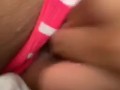 Petite Asian girl fingers herself