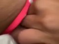 Petite Asian girl fingers herself