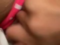 Petite Asian girl fingers herself
