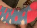 Netflix & Chill Footjob Fun! She Uses Her Fuzzy Socks to Make Me Cum!