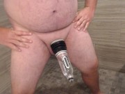 Trying out the bathmate hydro penis pump (ending got cut out)