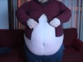Superchub tries on tight shirts