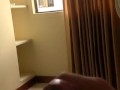Window dick flash for maid in balcony 