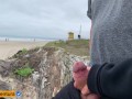 Hidden handjob on the beach, people near! Real Amateur