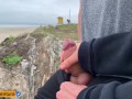 Hidden handjob on the beach, people near! Real Amateur