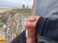 Hidden handjob on the beach, people near! Real Amateur